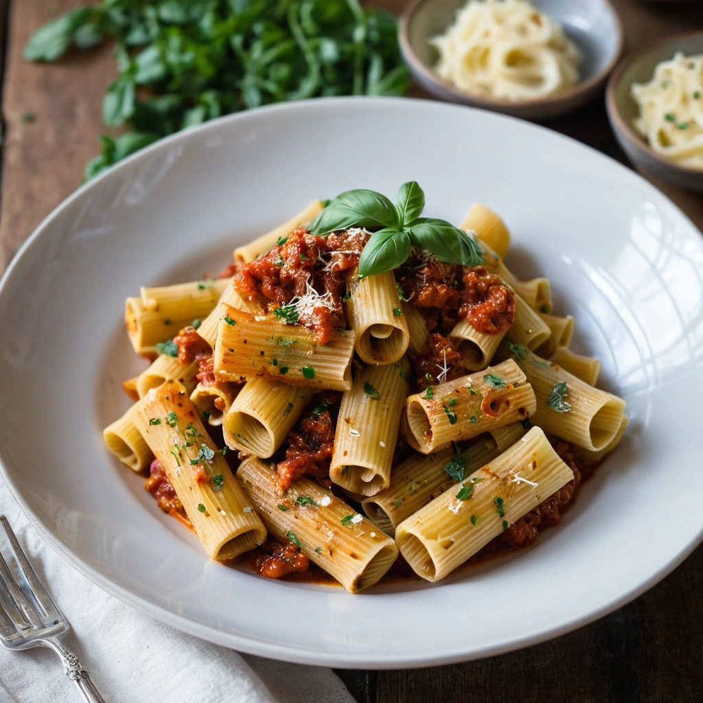 Rigatoni with Sun-Dried Tomato Sauce