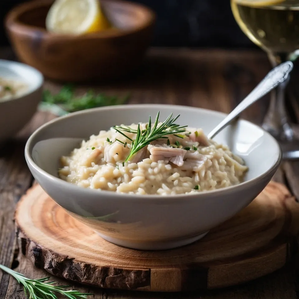 A plated serving of Creamy Five-Minute Risotto