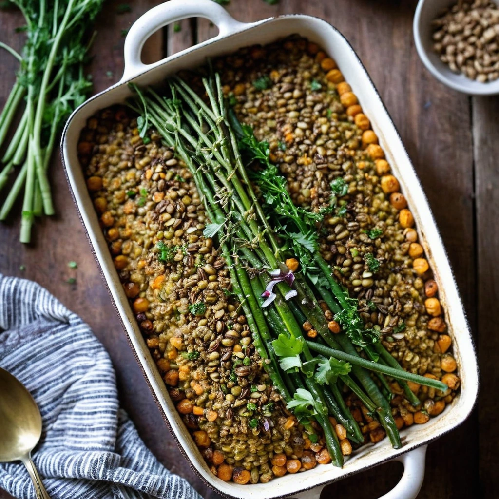 Roasted Lentil Bake