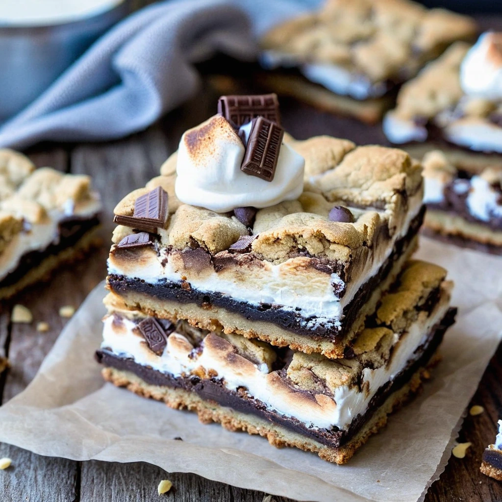 S'mores Cookie Bars