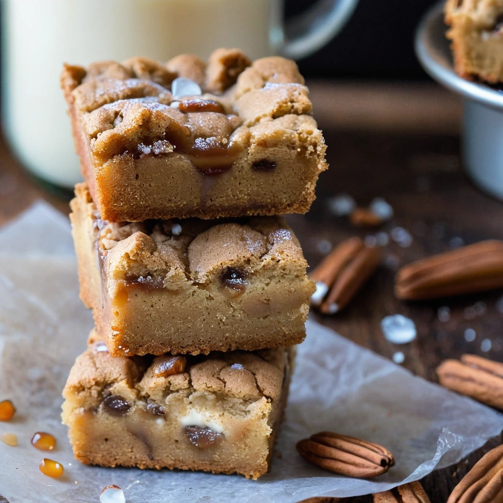 Salted Caramel Blondies