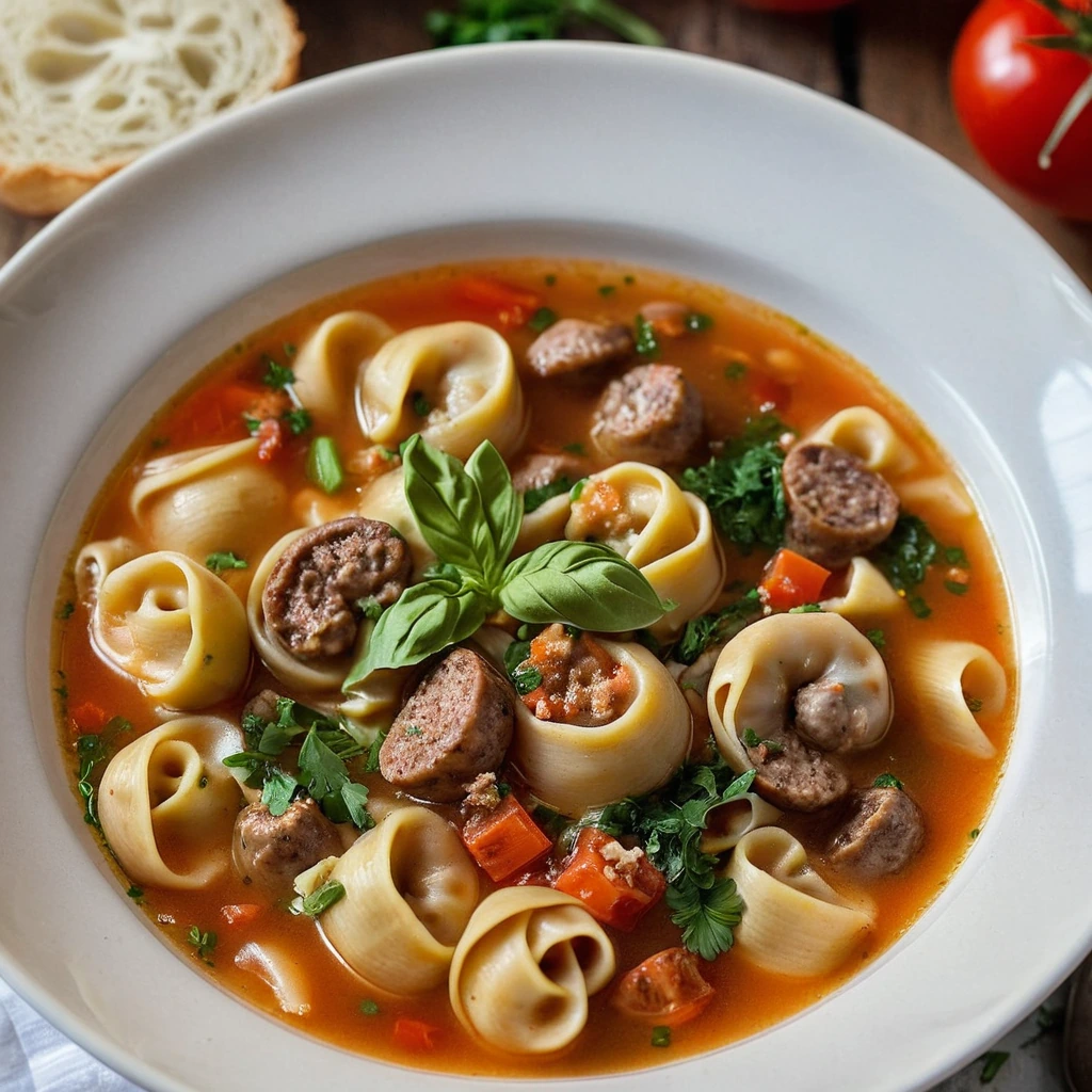 Sausage Tortellini Soup