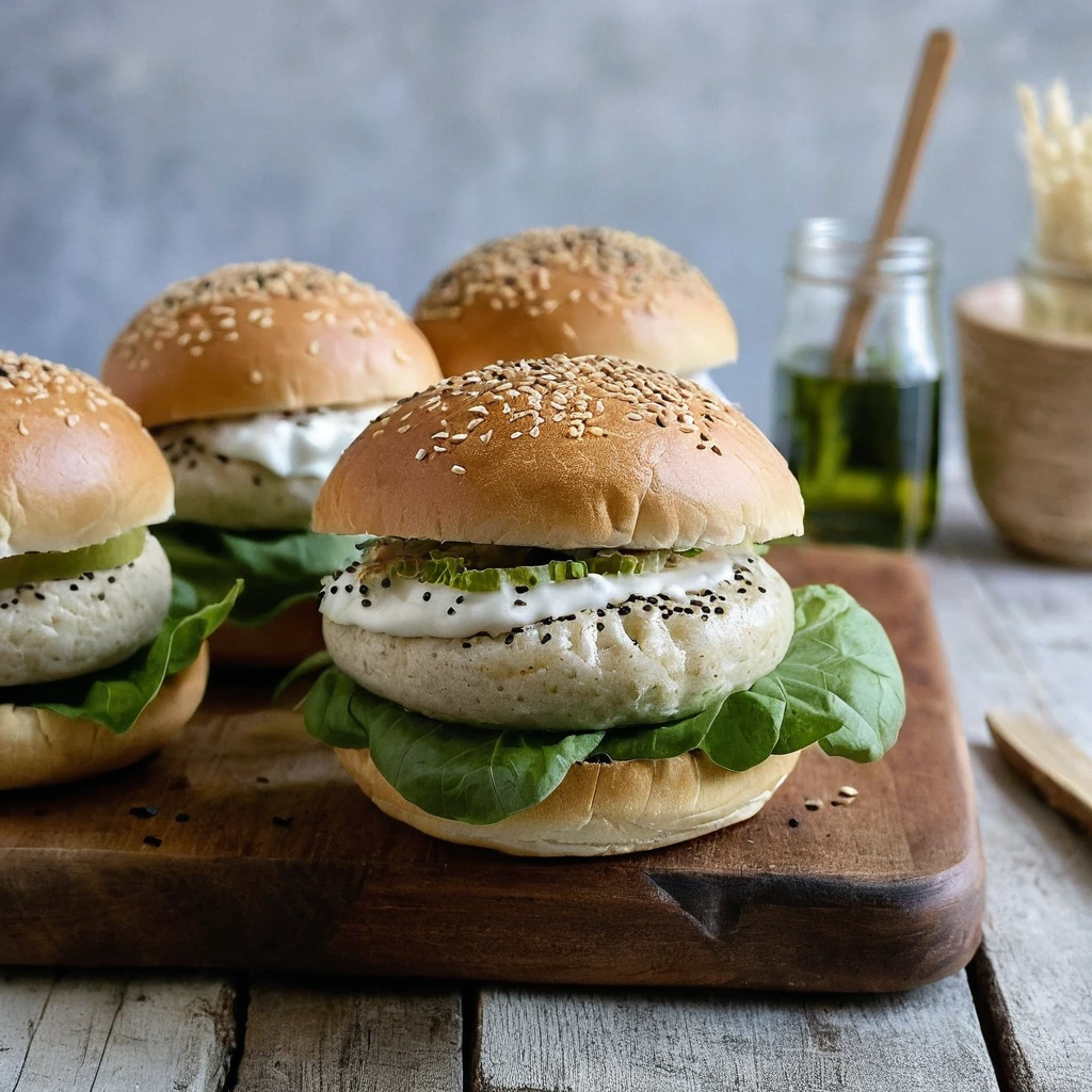 Sesame Hamburger Buns