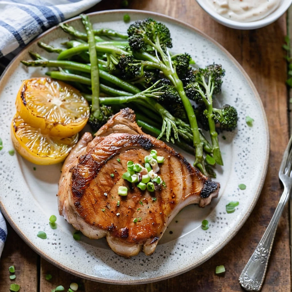 Sheet Pan BBQ Ranch Pork Chops