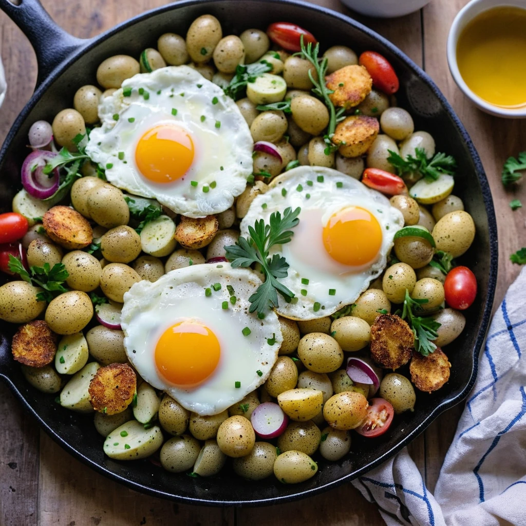 Sheet Pan Breakfast Hash with Eggs