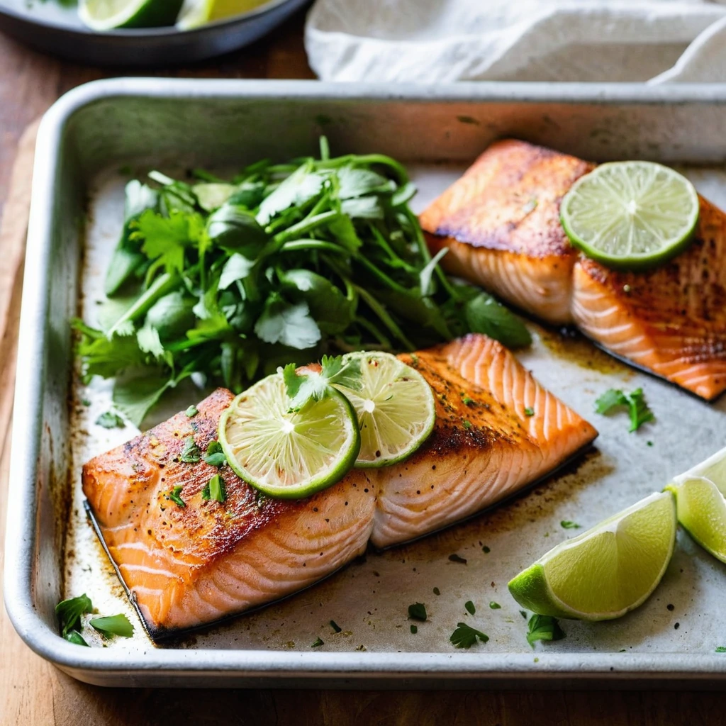 Sheet Pan Chili Lime Salmon Fillets