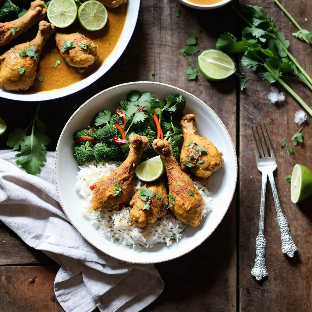 Sheet Pan Coconut Curry Chicken Drumsticks