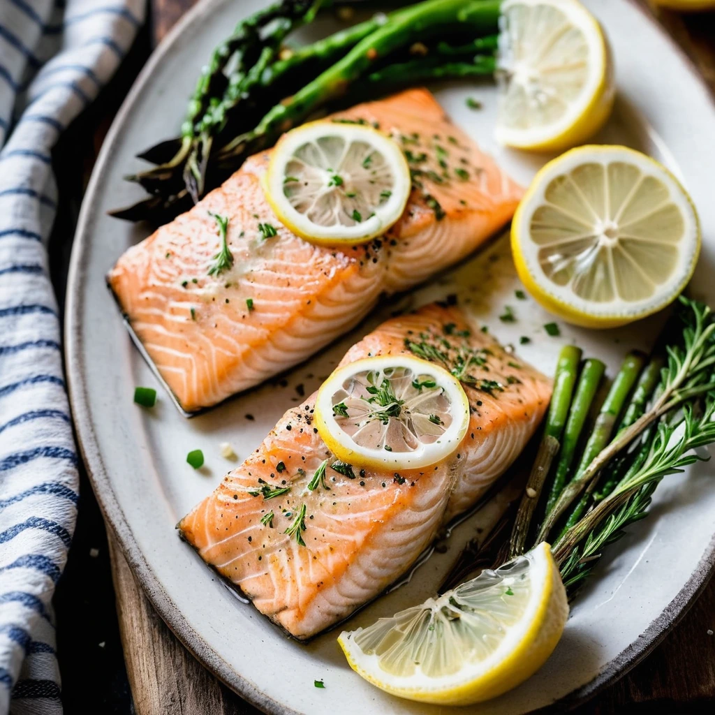 Sheet Pan Garlic Lemon Salmon Fillets