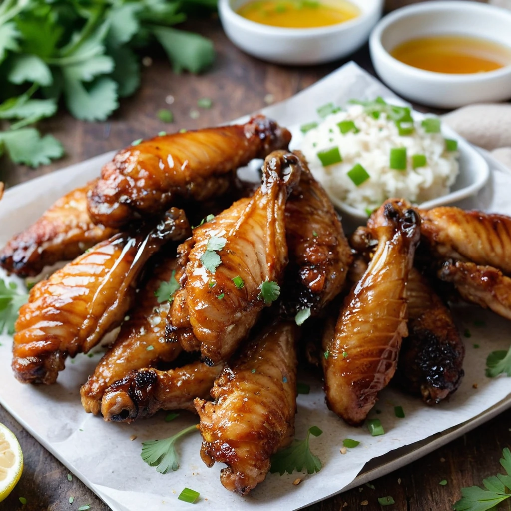 Sheet Pan Honey Garlic Chicken Wings