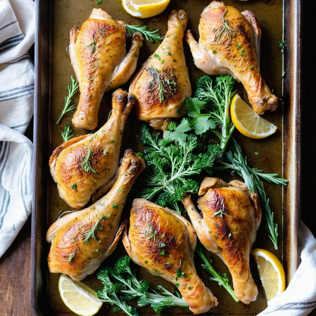 Sheet Pan Maple Dijon Chicken Drumsticks