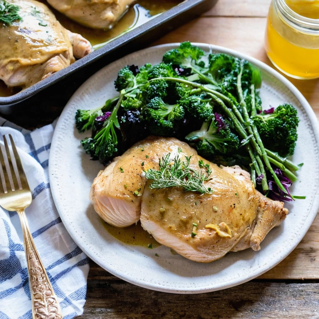 Sheet Pan Maple Dijon Chicken Thighs