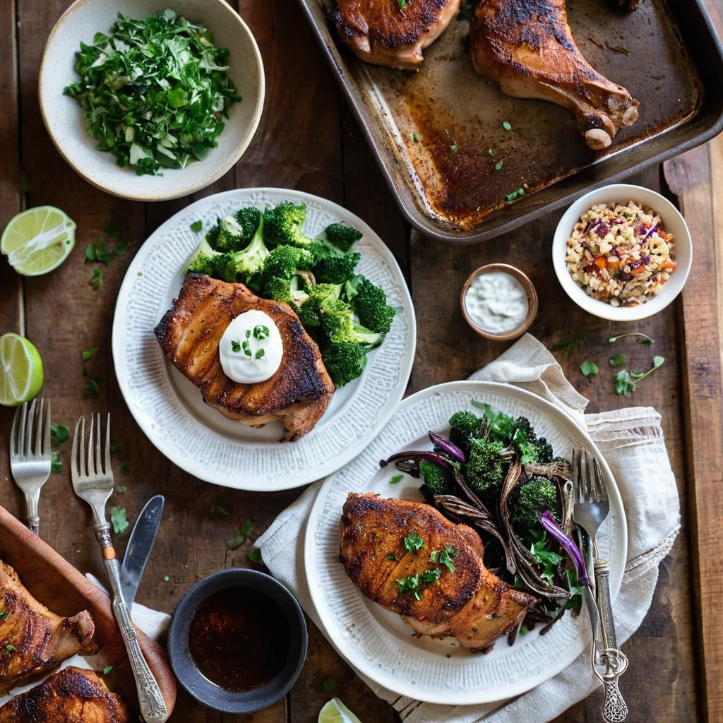 Sheet Pan Smoky Chipotle Pork Chops