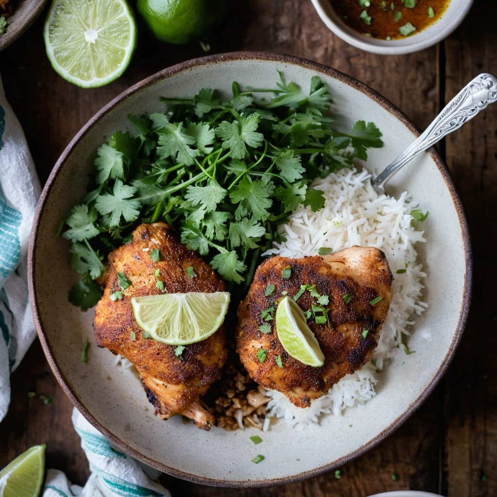Skillet Chili Lime Chicken Thighs