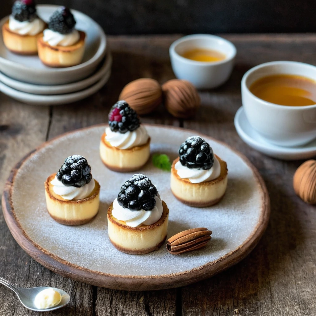 Spanish Basque Burnt Cheesecake Bites