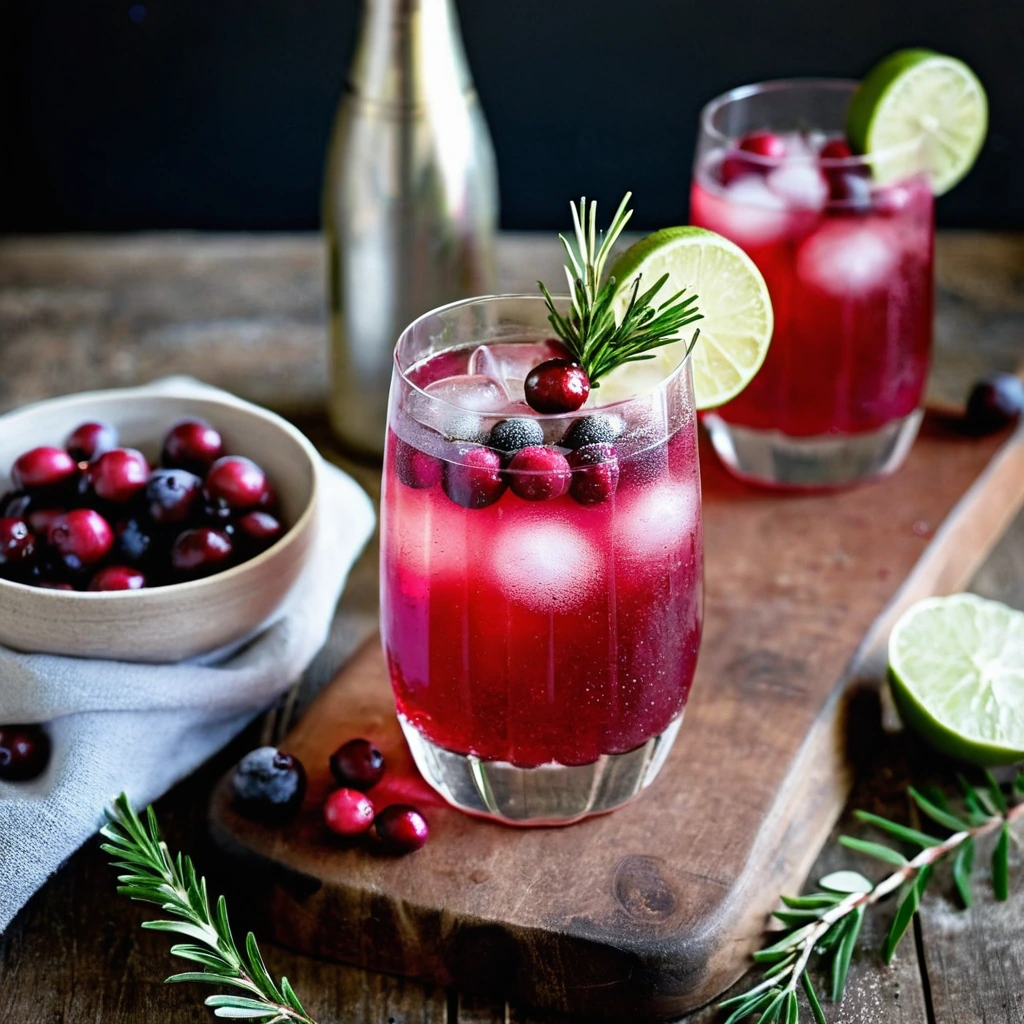 Sparkling Cranberry Mocktail