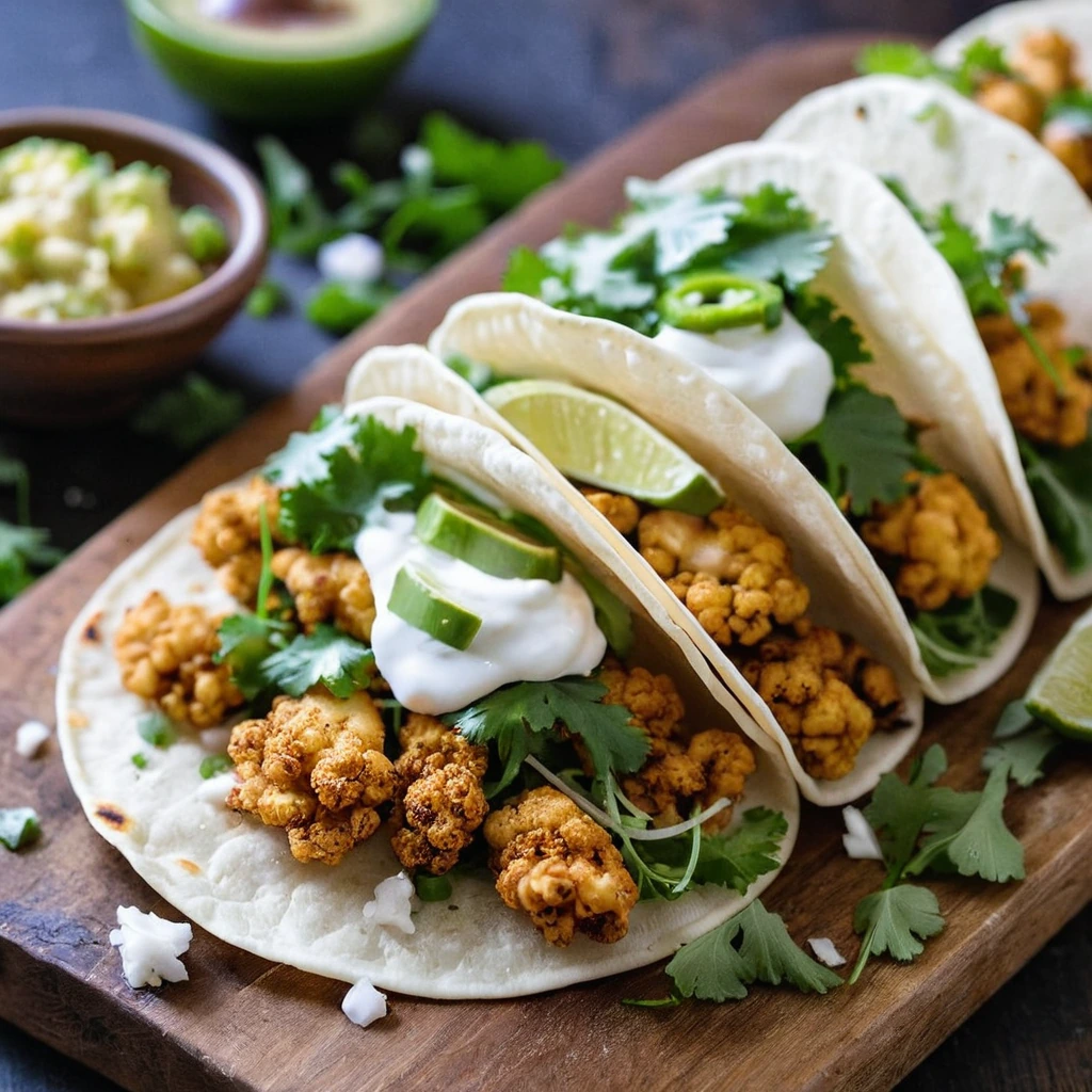 Spicy Cauliflower Tacos