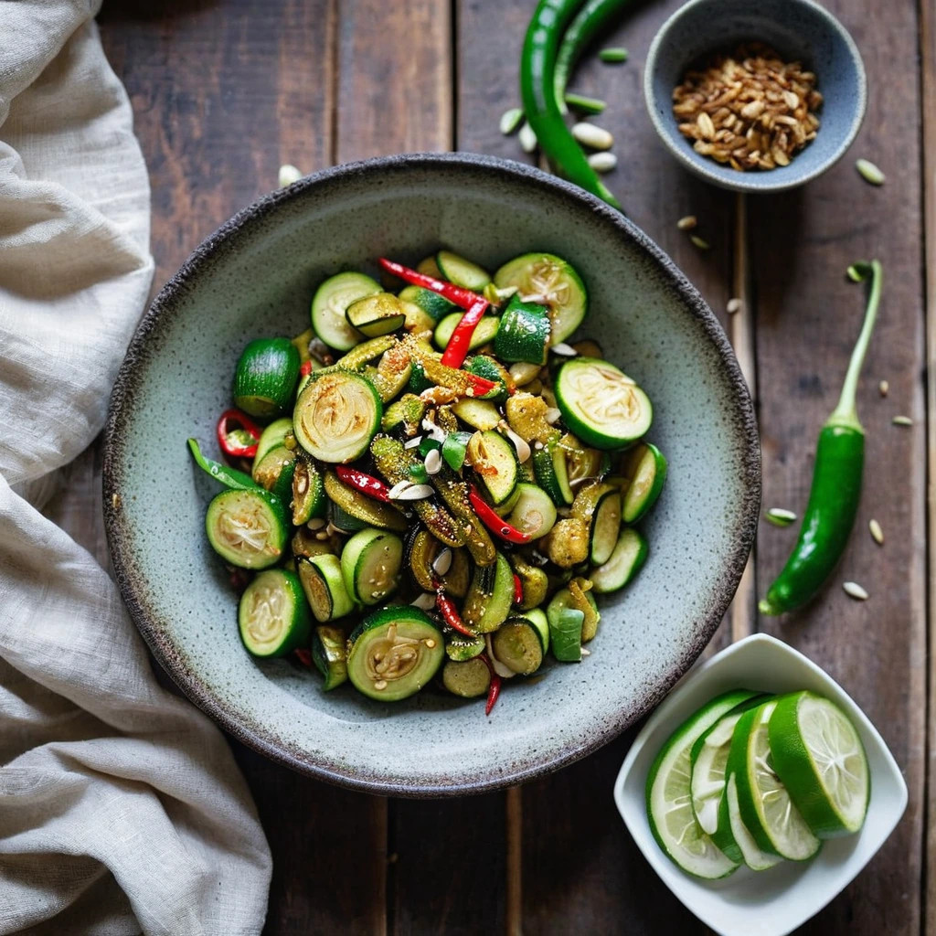 Spicy Zucchini Stir Fry