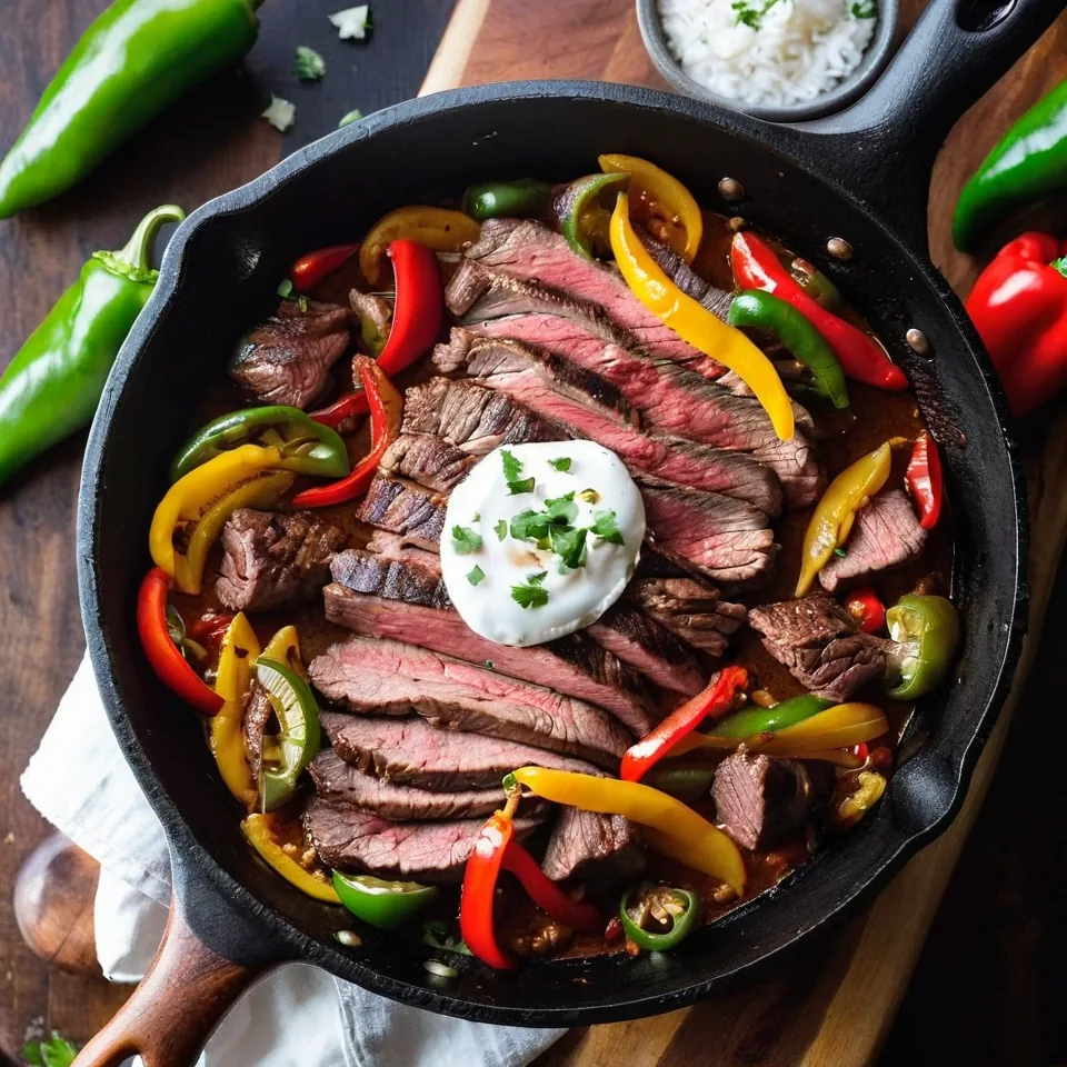 Steak Fajitas | Sizzling Skillet Delight