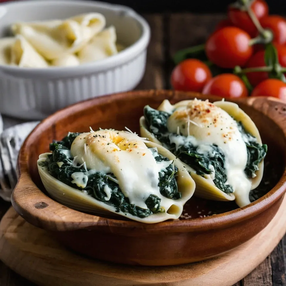 Creamy Spinach Stuffed Shells