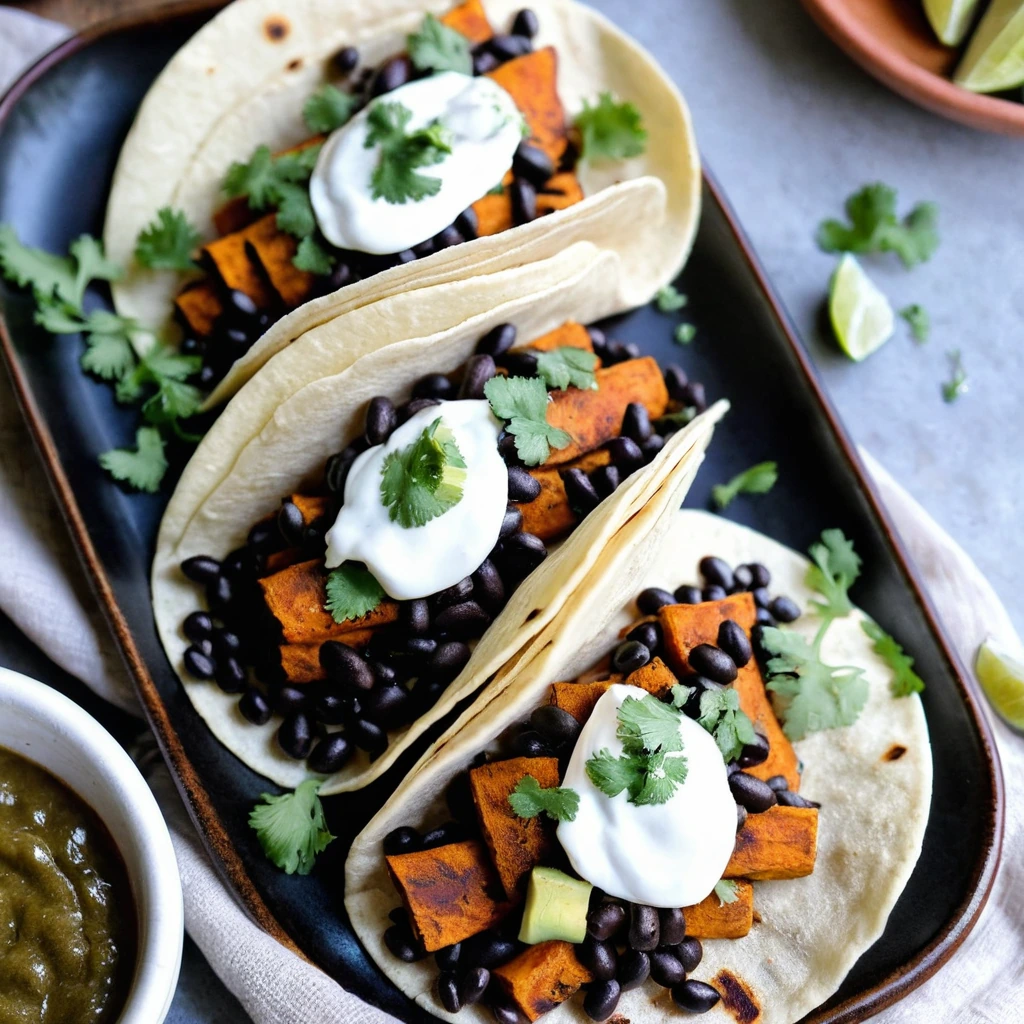 Sweet Potato Black Bean Tacos