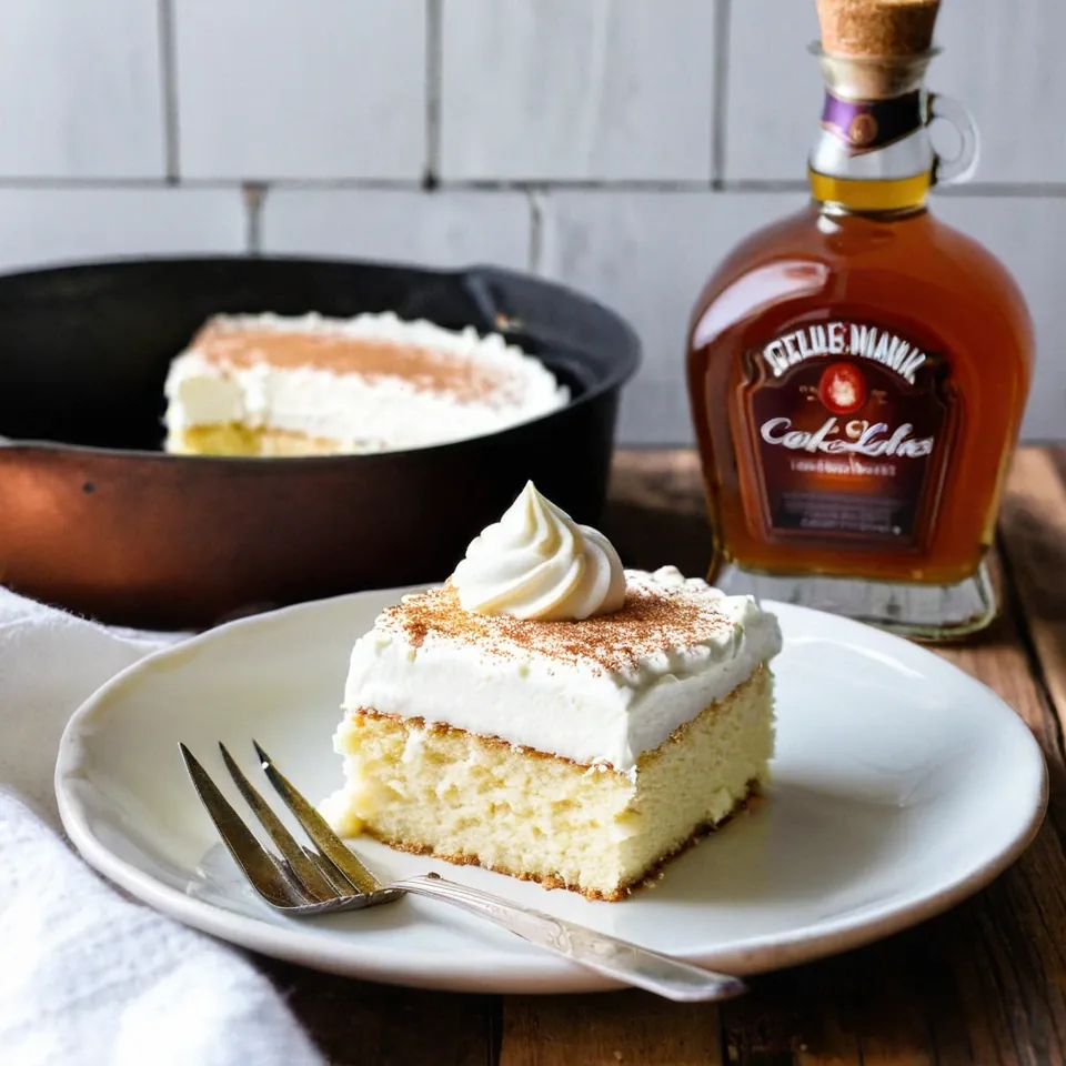 A plated serving of Tres Leches Cake | Pantry Dropper