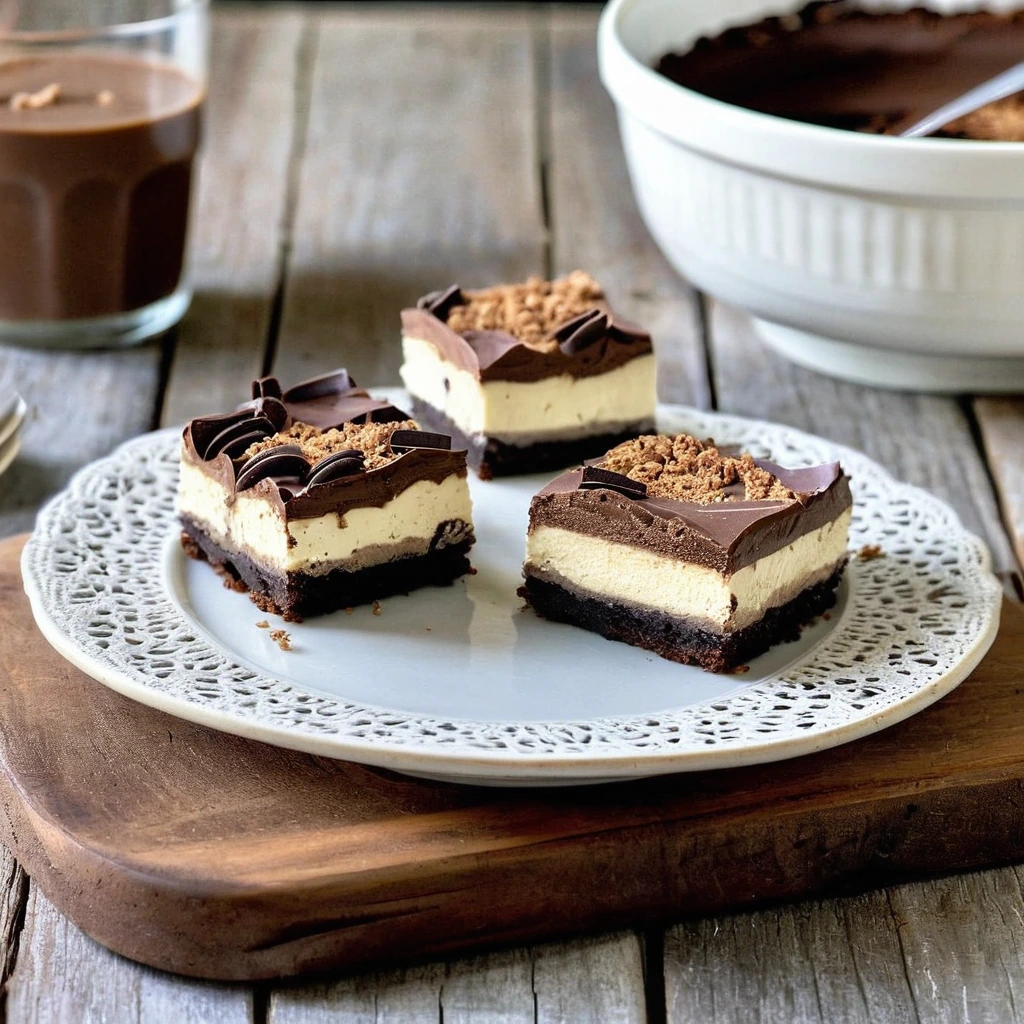 Triple Chocolate Cheesecake Bars